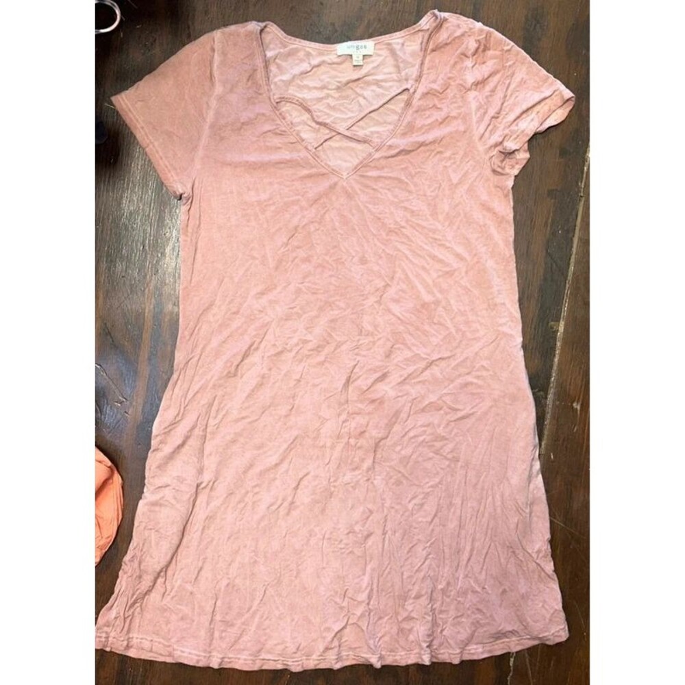 Umgee Rose Pink Criss Cross Dress Size Medium